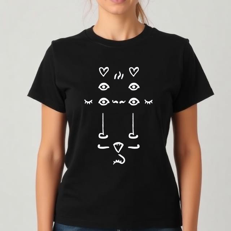 Shirt silly face with beak